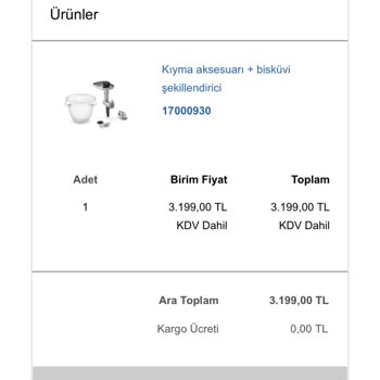 Bosch Kıyma Aparatı Hayal Kırıklığı