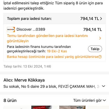 İade Ücreti Sorunu: Temu Ve Banka Arasında Sıkıştım