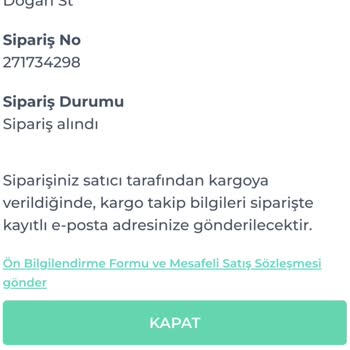 Sipariş Takip Sorunu: Hatalı Link Ve Erişilemeyen Satıcı Profili