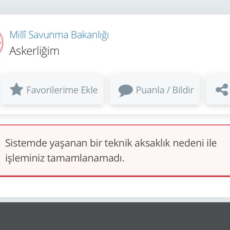 E-Devlet | Turkiye.gov.tr Askerlik Hizmeti Tercihi Sorunu!