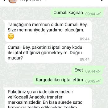 Hepsijet Kargo İptal Edilen Ürün Teslim Edilmiyor