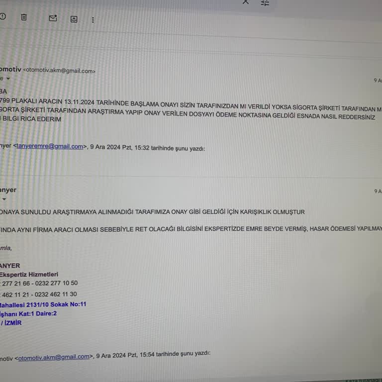 Ray Sigorta'nın Onayladığı Dosyanın Haksız Reddedilmesi