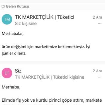 Kurtlu Pirinç Ve İlgisiz Müşteri Hizmetleri