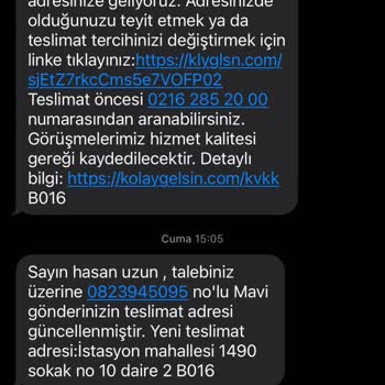 Kargo Teslimatında Yaşanan Sorun Ve Yanıltıcı Bilgilendirme