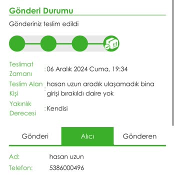 Kargo Teslimatında Yaşanan Sorun Ve Yanıltıcı Bilgilendirme