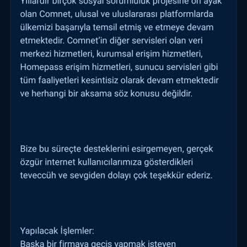 Hizmet Kesintisi Ve Ücret İadesi Talebi