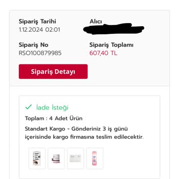 Rossmann Kargo Ve İade Sorunu