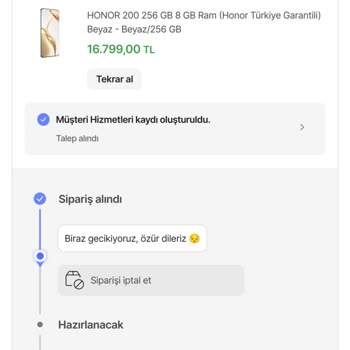 Hepsiburada'da Sipariş Sorunu Ve Yanıltıcı Bilgilendirme