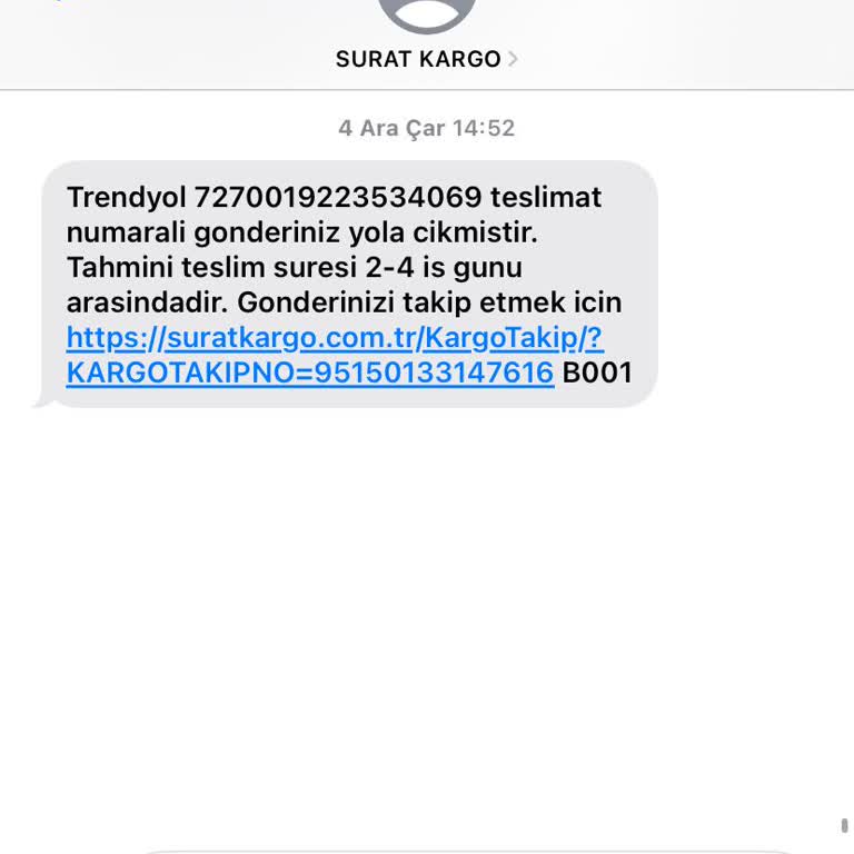 Sürat Kargo'nun İlgisizliği Ve Teslimat Sorunu