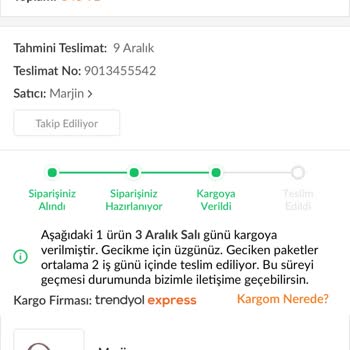 Trendyol Express İle Kayıp Kargo Ve Bilgi Eksikliği