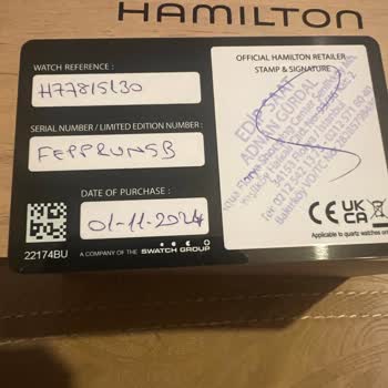 Hamilton Saatte Üretim Hatası Ve Servis Sorunları