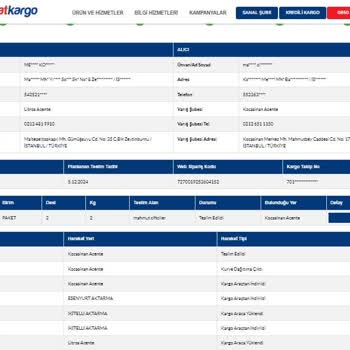 Sürat Kargo İle Teslim Edilmeyen Sipariş Ve İletişim Sorunları