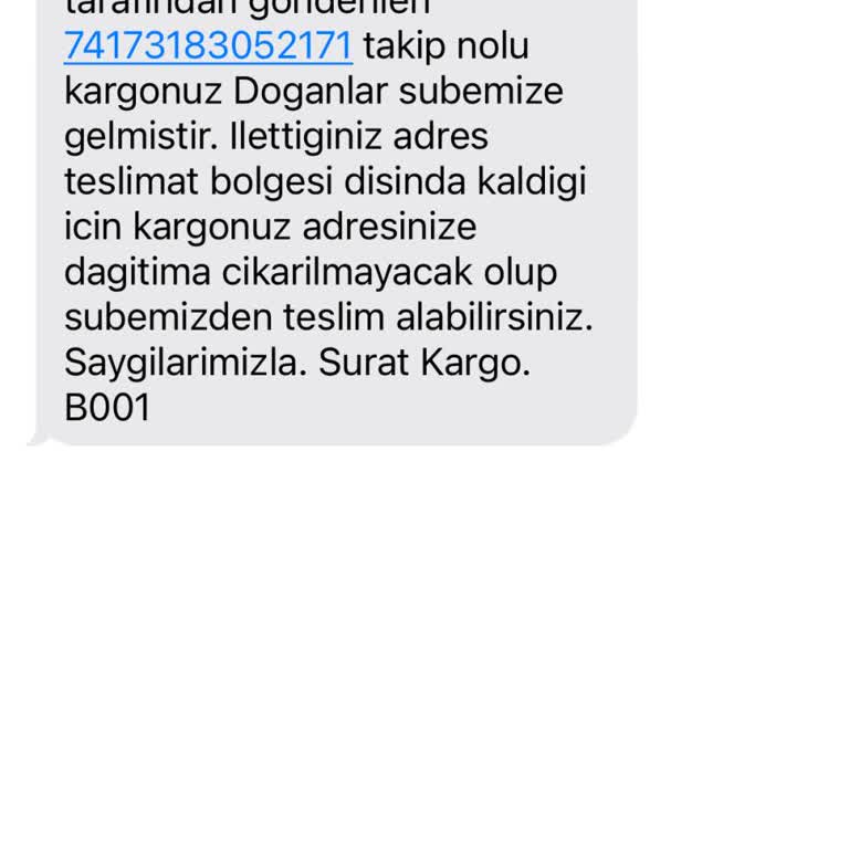 Yanlış Şube Yönlendirmesi Ve Kargonun Teslim Edilmemesi