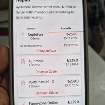 İzinsiz Abonelikler Ve Ücret İadesi Talebi