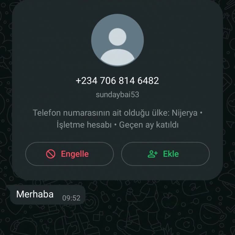 Nijerya'dan Gelen Şüpheli Mesaj Ve WhatsApp Güvenlik Endişesi