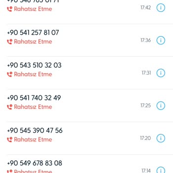 Sürekli Aramalarla Rahatsız Ediliyorum