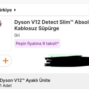Dyson Hediye Ünitesi Eksik Gönderildi