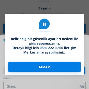 Mobil Şube Giriş Sorunu Ve Yetersiz Müşteri Hizmetleri