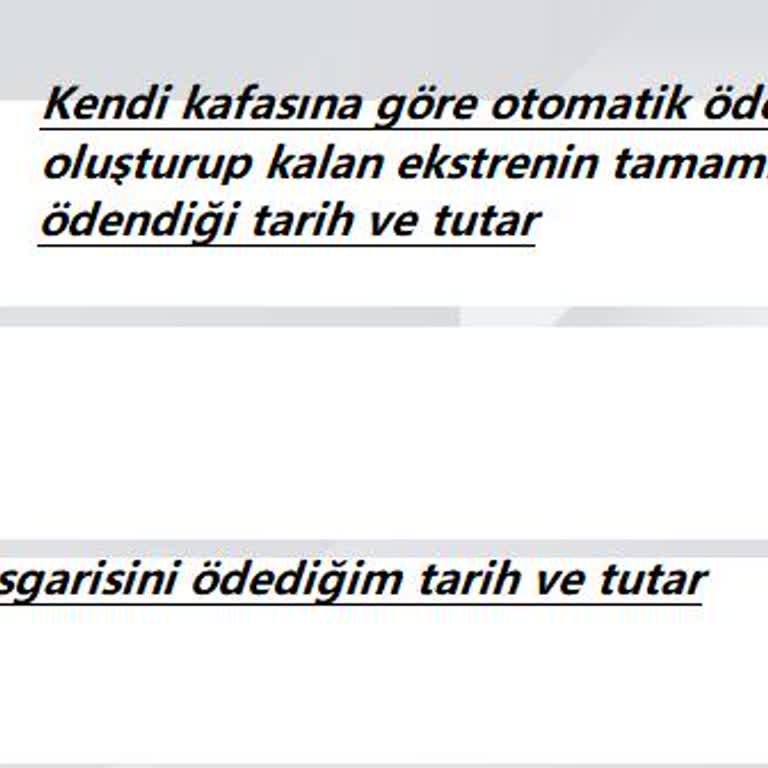 Ziraat Bankası'nın Otomatik Ödeme Hatası