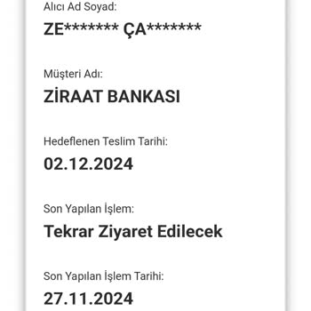 Kart Teslimatında Yaşanan Gecikme Ve Yanıltıcı Bilgilendirme