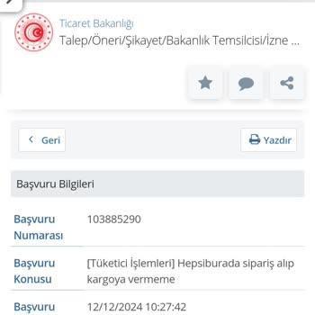 Hepsiburada'dan Sipariş Edilen Telefonun Kargoya Verilmemesi