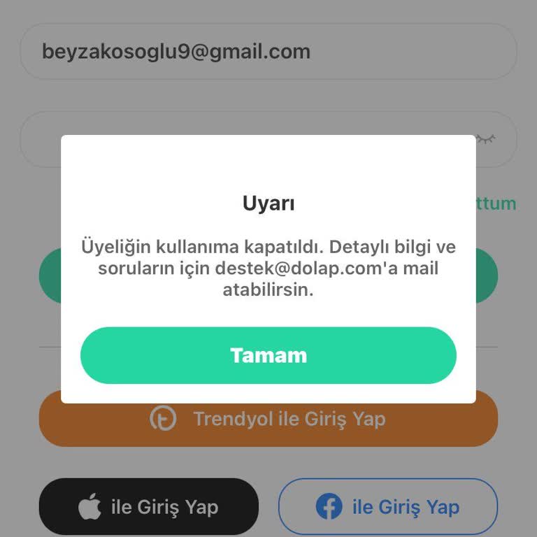 Dolap Uygulamasında Haksız Hesap Kapatma