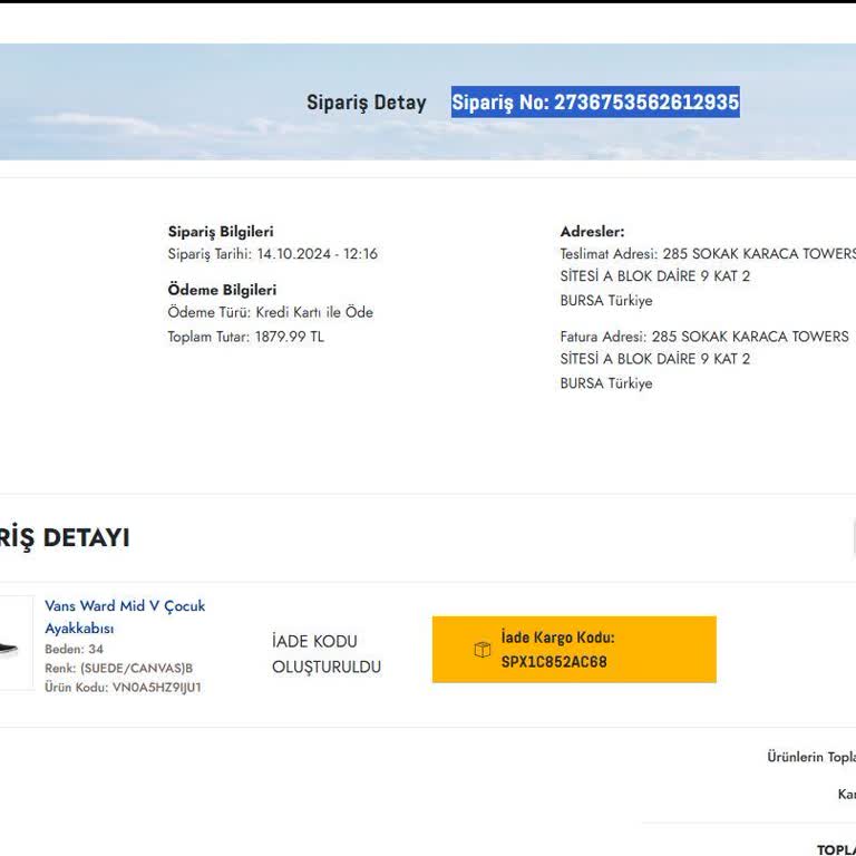 SPX İade Sürecinde Müşteri Hizmetleri Sorunu