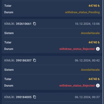 Ödeme Sorunları Ve Güvenilirlik Endişesi