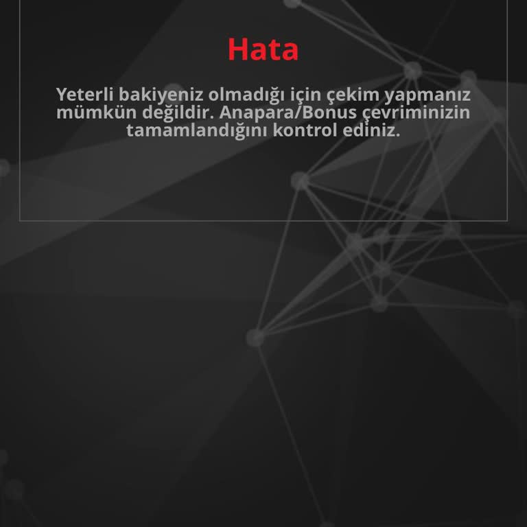 Bonus Çevrim Şartı Sorunu Ve Acil Destek Talebi