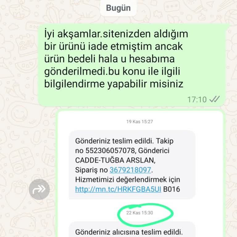 Ücret İadesinde Gecikme Ve İletişimsizlik
