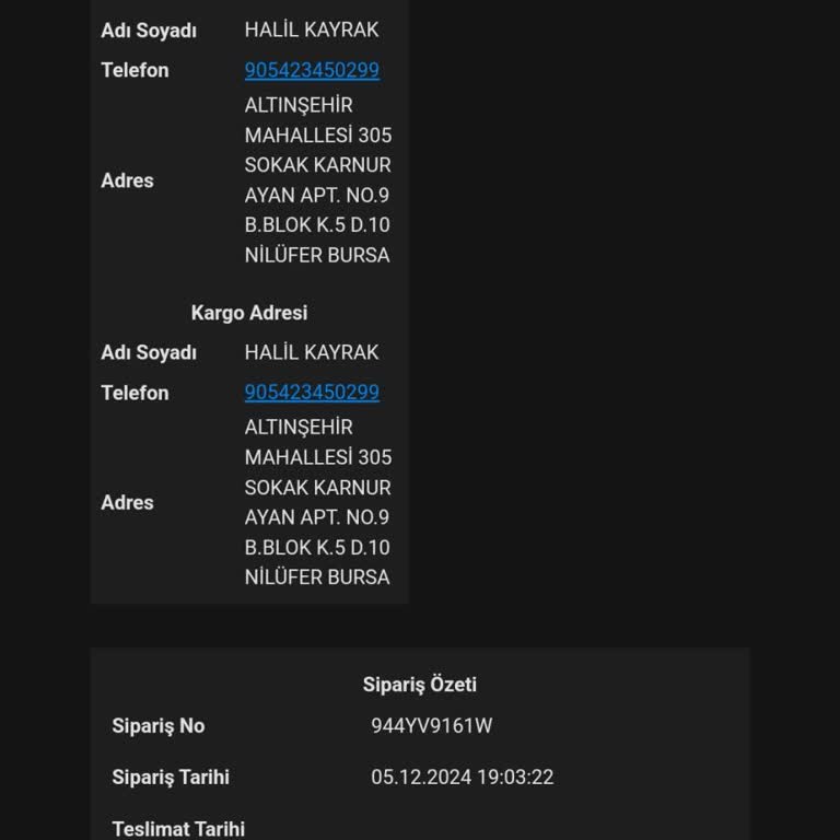 Efor Mağazacılık Sipariş Takip Sorunu Ve İletişim Eksikliği