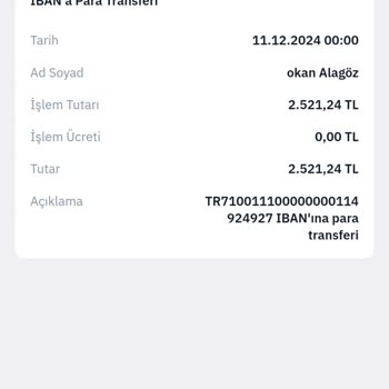 Migros Pay'den Çekilen Para Hesabıma Geçmedi