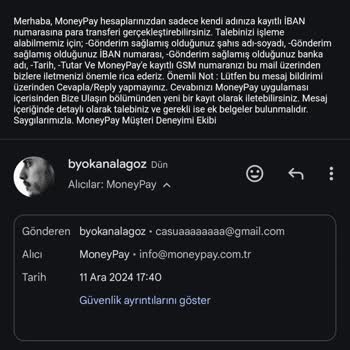 Migros Pay'den Çekilen Para Hesabıma Geçmedi