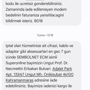 Modem İade Sürecinde Yaşanan Sorunlar Ve Ek Maliyetler
