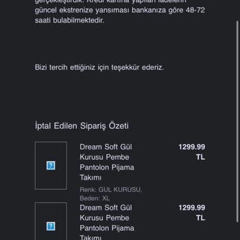 Penti Online Siparişinde İptal Ve Eksik İade Sorunu