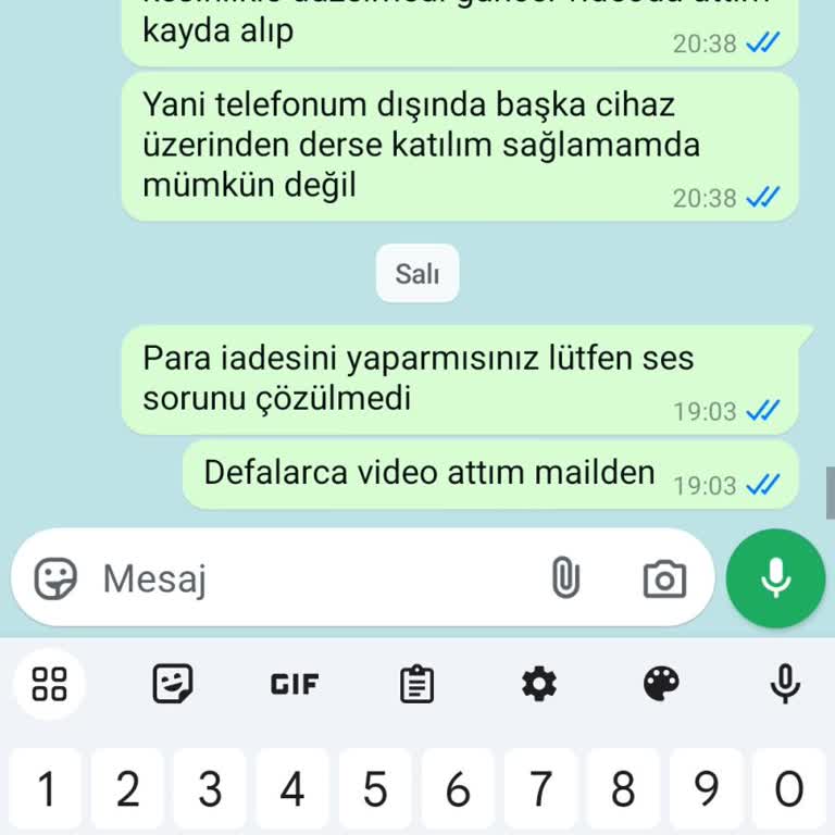 Uzaktan Eğitim Platformunda Ses Sorunu Ve Ücret İadesi Talebi