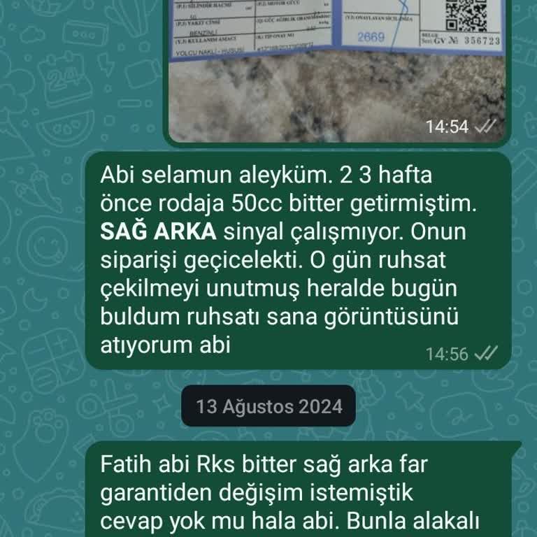 RKS Motor'un Garanti Kapsamı Hayal Kırıklığı Yarattı