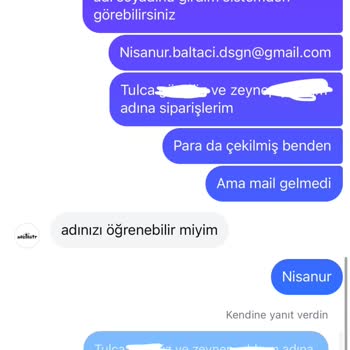 Sipariş Bilgisi Eksikliği Ve İletişim Sorunu