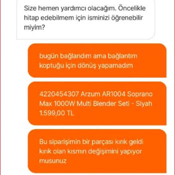 Hasarlı Ürün Ve Yanıltıcı İade Süreci Sorunu
