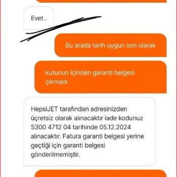 Hasarlı Ürün Ve Yanıltıcı İade Süreci Sorunu
