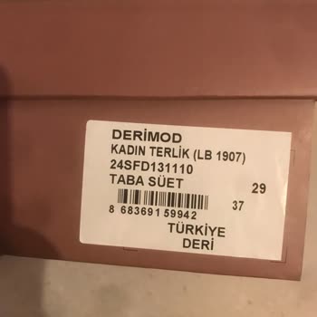 Kısa Sürede Deforme Olan Terlik Ve İade Sorunu