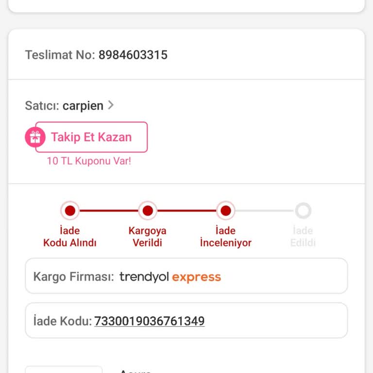 Trendyol'dan Gelen Bozuk Tansiyon Aleti Mağduriyeti