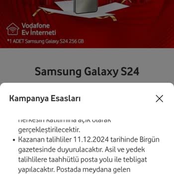 Vodafone Çekiliş Sonuçlarına Ulaşamama Sorunu