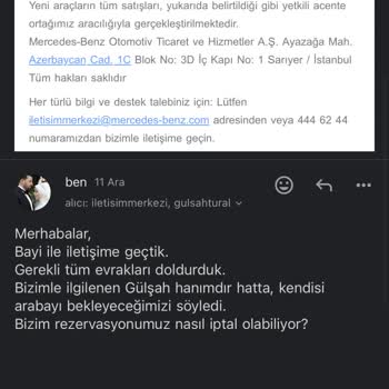 Rezervasyon İptali Ve Geri Ödeme Sorunu