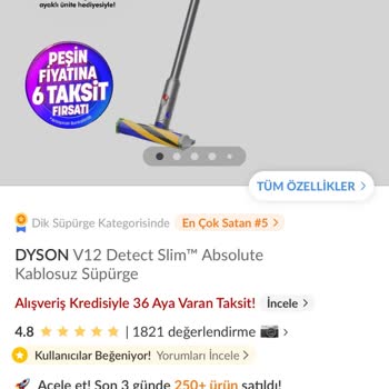 Dyson Hediye Standı Eksikliği