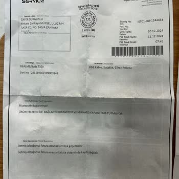 Media Markt'ten Alınan Kulaklık İçin Fatura Sorunu Ve Onarım İade Problemi