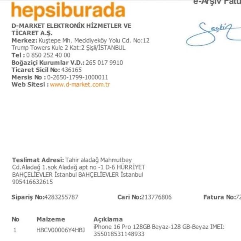 Hepsiburada'dan Alınan Apple Telefonun Sorunu Ve İletişimsizlik