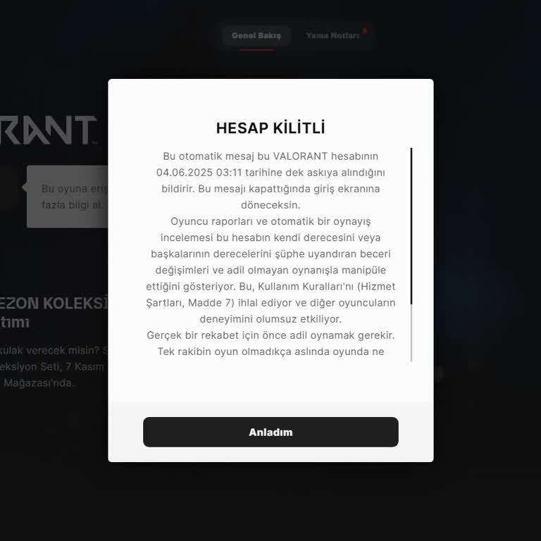 Haksız Ban: 5 Arkadaşla Oynarken Madde 7 Kısıtlaması