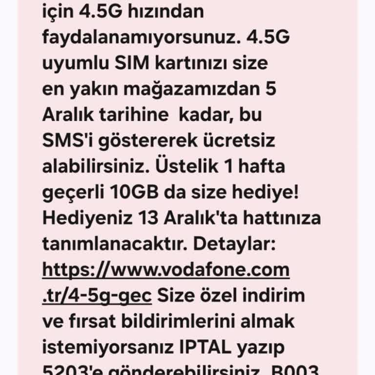 Vodafone Bayilerinde Ücretsiz SIM Kart Değişimi Çilesi
