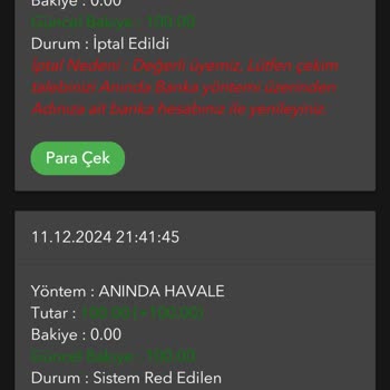 Kazandığım Parayı Alamıyorum